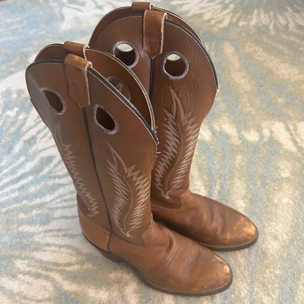 Brown Leather Cowboy Boots